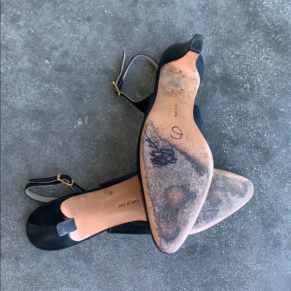 Cap Toe Sling Back Pumps - Picture 7 of 8